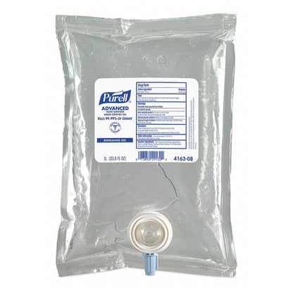 Purell® Advanced Hand Sanitizer 1,000 mL Ethyl Alcohol Gel Dispenser Refill Bag (1167989_CS)