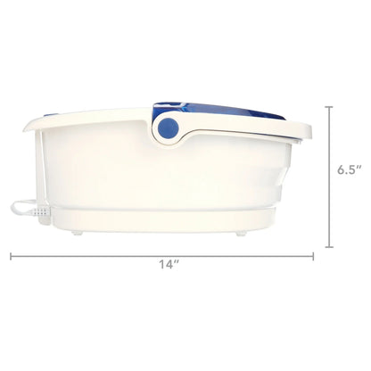 HoMedics® Bubble Bliss Elite Foot Bath with Heat Boost Blue / White Plastic (1253807_EA)