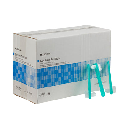 McKesson Denture Brush 2-Sided Bristle Green (472578_EA)