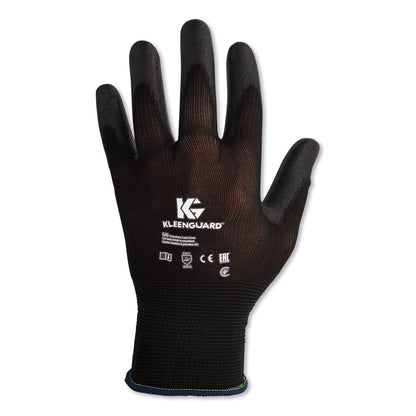 KleenGuard™ G40 Polyurethane Coated Gloves, EN388: 3131X, 10" Long, Small, Black, 60 Pairs/Carton (ANS13837)