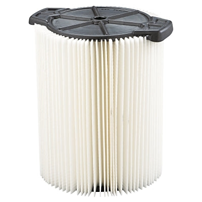 Ridge Tool Company Wet/Dry Vacuum Dust Filter, Used with Ridgid® Wet/Dry Vacs 5 gal and Larger (632-72947)