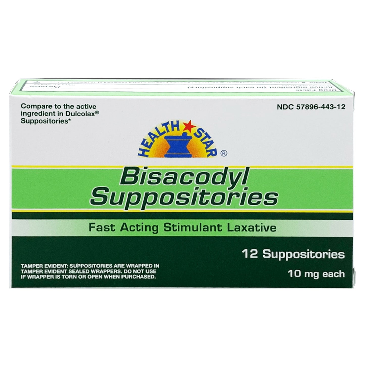 Geri-Care® Laxative Suppository 12 per Box 10 mg Strength Bisacodyl USP (1239061_BX)