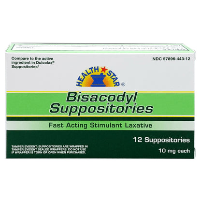 Geri-Care® Laxative Suppository 12 per Box 10 mg Strength Bisacodyl USP (1239061_BX)