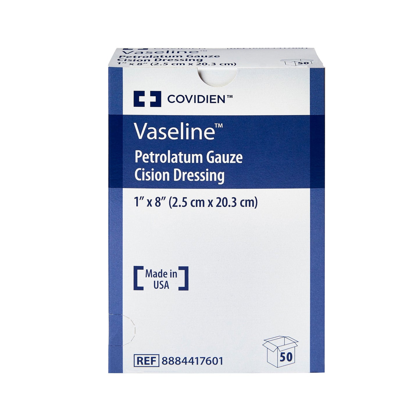 Vaseline® Petrolatum Impregnated Dressing Strip 1 X 8 Inch Sterile (167694_EA)