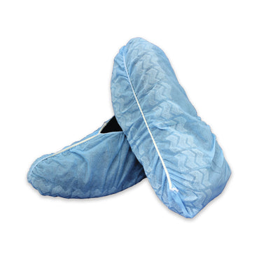 McKesson Shoe Cover X-Large Shoe High Nonskid Sole Blue NonSterile (852189_BX)