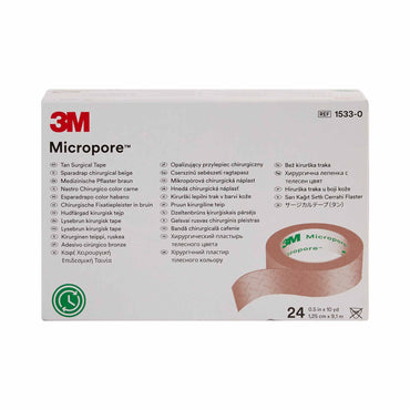 3M™ Micropore™ Medical Tape Tan 1/2 Inch X 10 Yard Paper NonSterile (5838_BX)