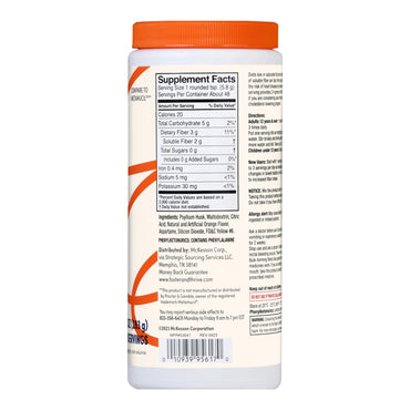 Foster & Thrive™ Fiber Supplement Orange Flavor Powder 10 oz. Psyllium Husk (1238904_EA)