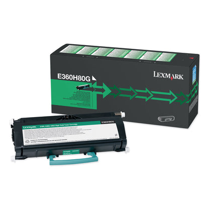 Lexmark™ E360H80G High-Yield Toner, 9,000 Page-Yield, Black (LEXE360H80G)