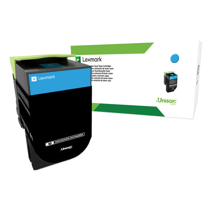 Lexmark™ 24B6008 High-Yield Toner, 3,000 Page-Yield, Cyan (LEX24B6008)