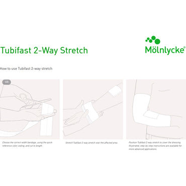 Tubifast® 2 Way Stretch™ Tubular Retainer Dressing Viscose / Polyamide / Elastane 2 Inch X 11 Yard Small / Medium Green Small / Medium Limb NonSterile (684042_EA)