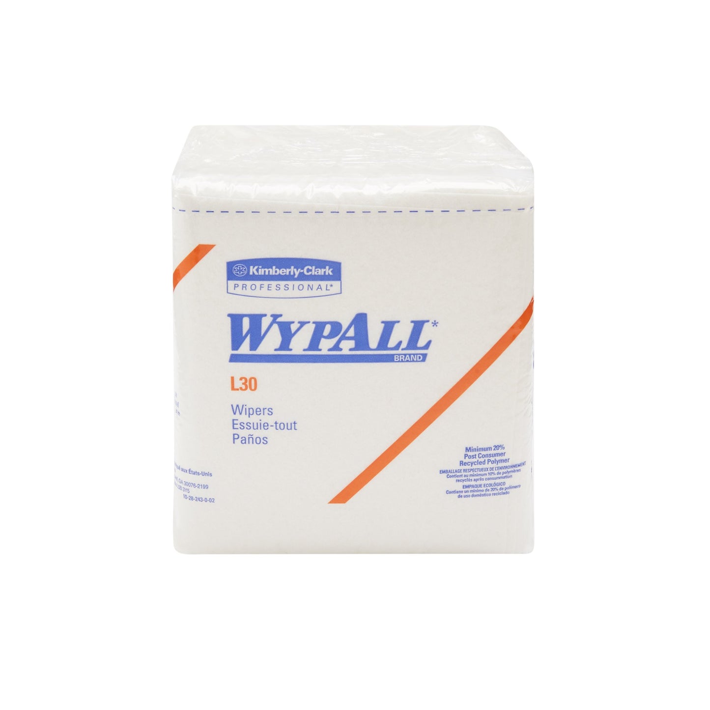 WypAll® L30 Task Wipe Light Duty 90 Count Poly Pack 12 X 12-1/2 Inch NonSterile Disposable (514550_CS)