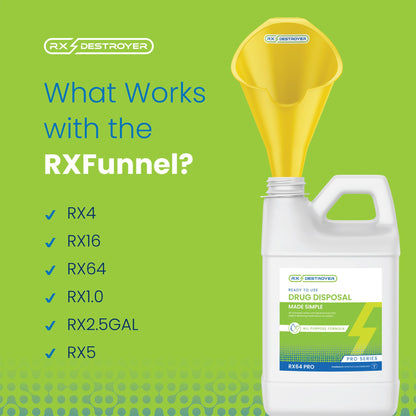 Rx Destroyer™ Drug Disposal System Funnel 1 lb. Carton Weight (883252_EA)