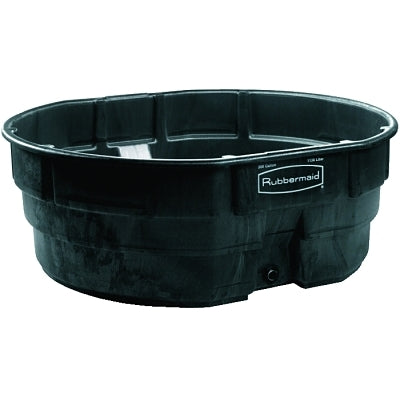 Rubbermaid Stock Tank, 50 gal, Structural Foam, Black (640-FG424300BLA)