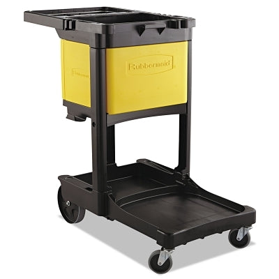 Rubbermaid Locking Cabinet, For Rubbermaid Commercial Cleaning Carts, Yellow (640-FG618100YEL)