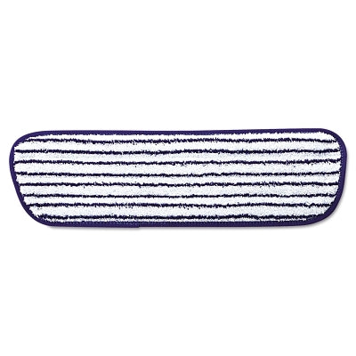 Rubbermaid Microfiber Finish Pad, 18 x 5 1/2, Blue/White (640-FGQ80000WH00)