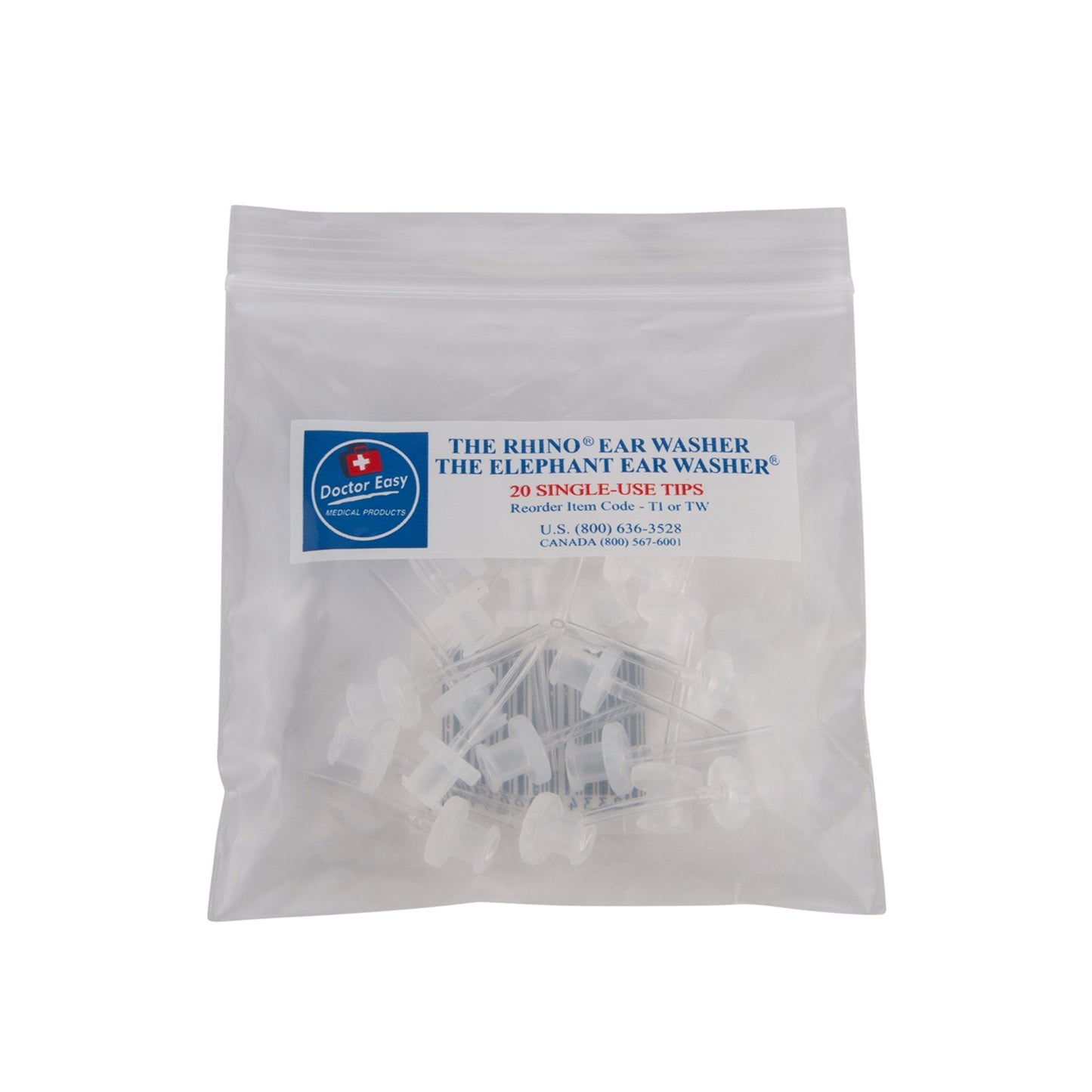 Doctor Easy Ear Wash System Tips For Rhino and Elephant Ear Washer (461134_PK)