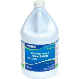 Global Industrial Ultra High Speed Floor Finish, 1 Gallon Bottle, 4/Case (WB640403)