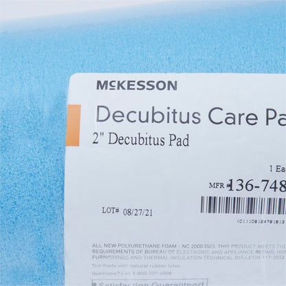 McKesson Mattress Overlay Convoluted Foam 72 L X 33 W X 2 H Inch (929218_CS)