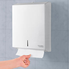 Global Industrial Folded Paper Towel Dispenser, Stainless Steel (WB640902)