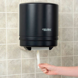 Global Industrial Center Pull Paper Towel Dispenser, Smoke Gray/Beige (WB640930)