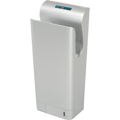 Global Industrial High Velocity Vertical Automatic Hand Dyer W/ HEPA Filter, Silver, 110-120V (WB640955)