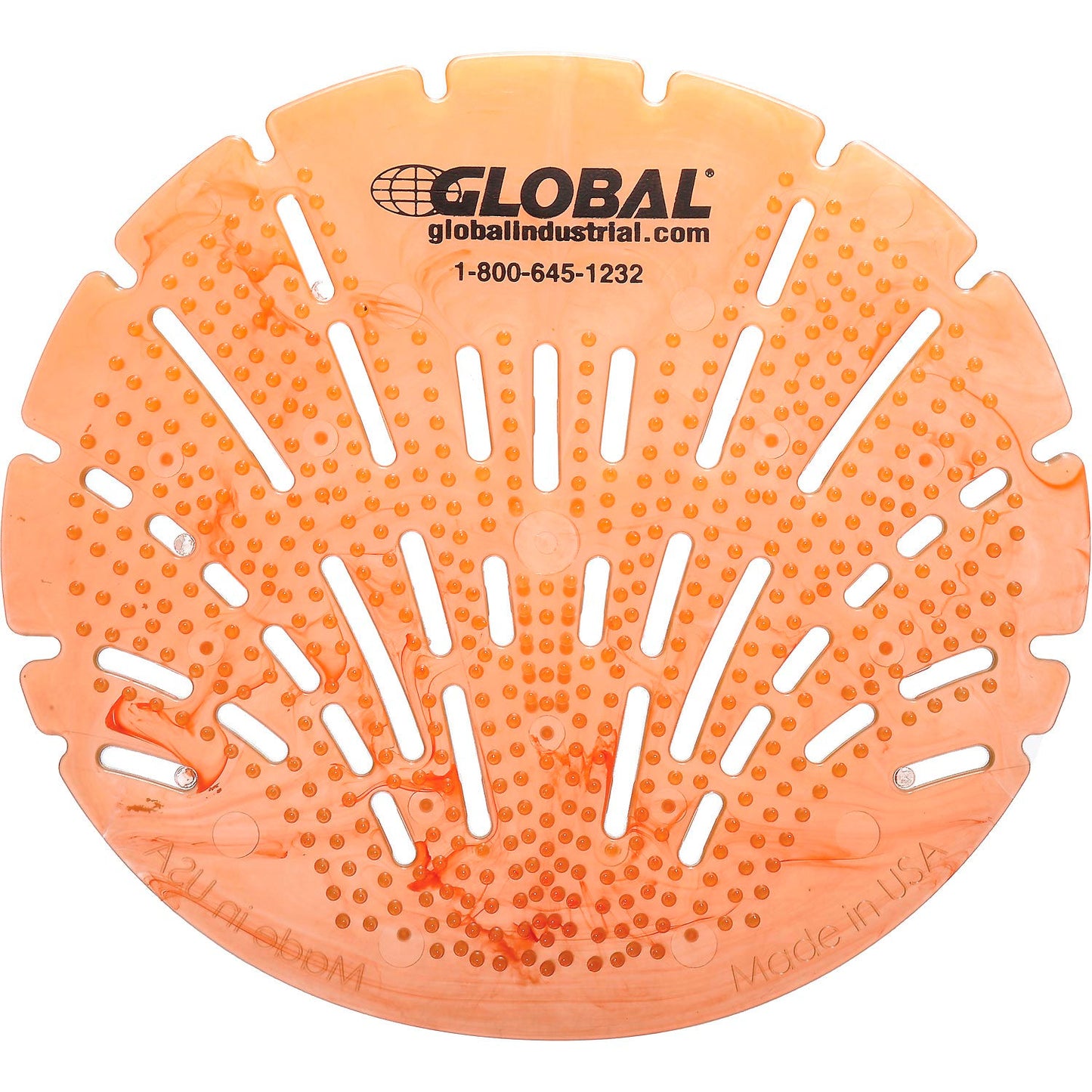 Global Industrial Urinal Screen - Citrus 10 Screens/Case (WB640989)