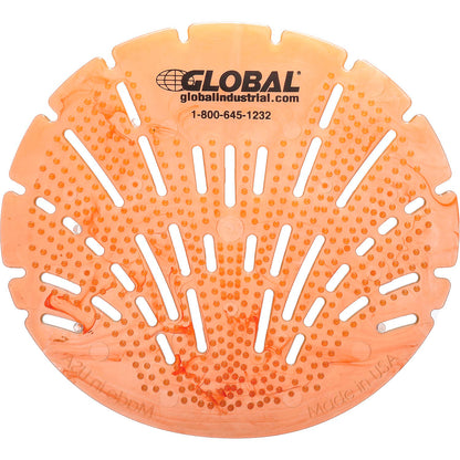 Global Industrial Urinal Screen - Citrus 10 Screens/Case (WB640989)
