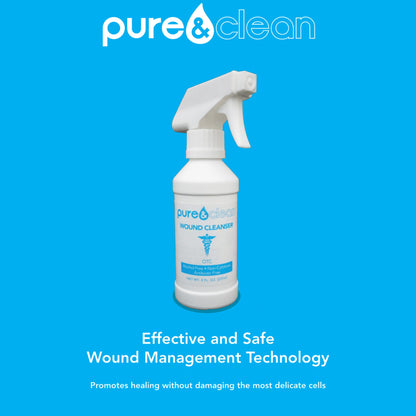 Pure&Clean® Wound Cleanser 8 oz. Spray Bottle NonSterile Antimicrobial (1046002_BX)