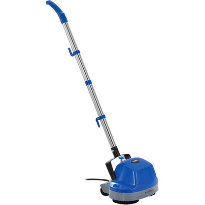Global Industrial Mini Floor Scrubber With Floor Pads, 11" Cleaning Path (WB641375)