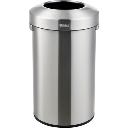Global Industrial Stainless Steel Round Open Top Trash Can, 21 Gallon (WB641424SS)