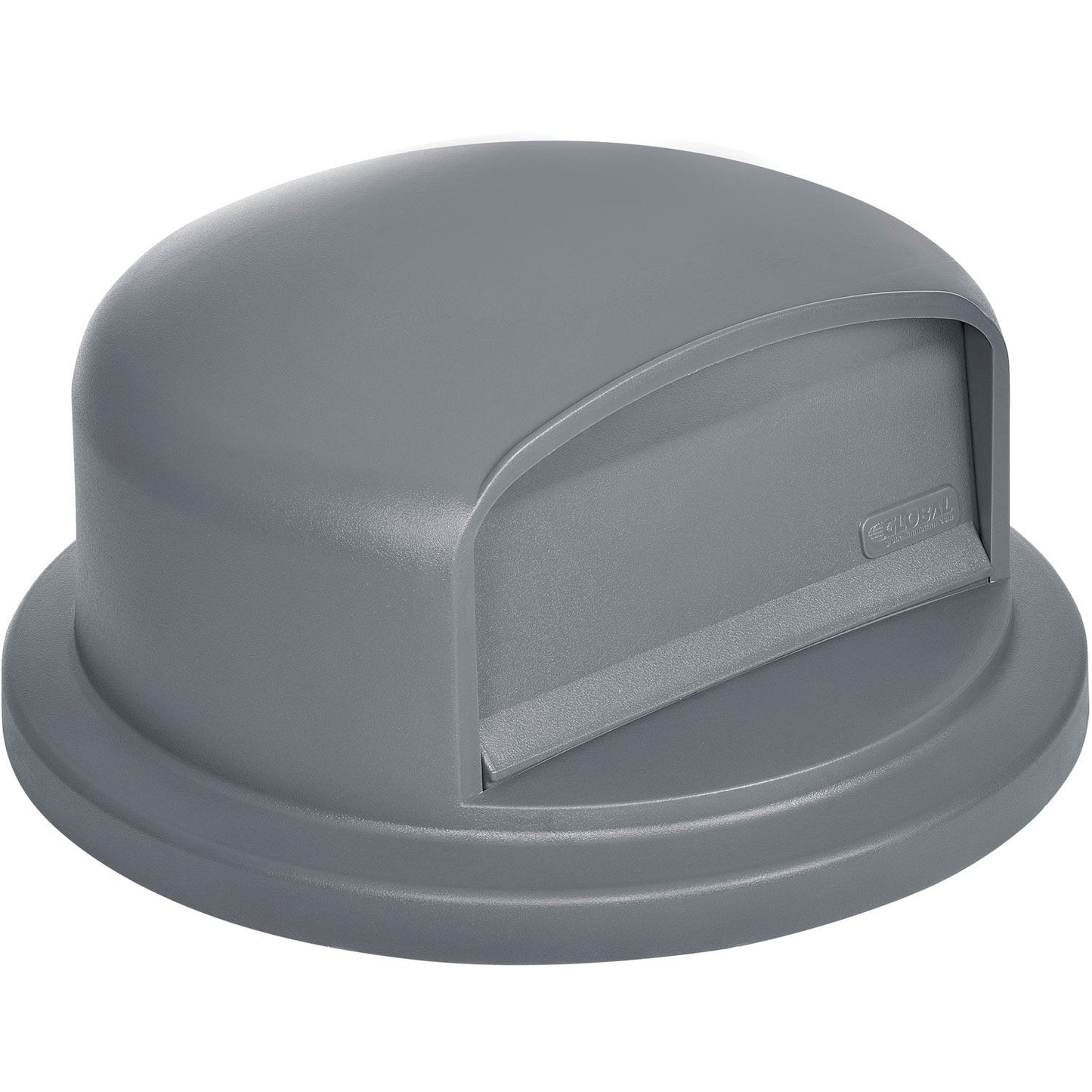Global Industrial Plastic Trash Can Dome Lid - 32 Gallon Gray (WB641433GY)