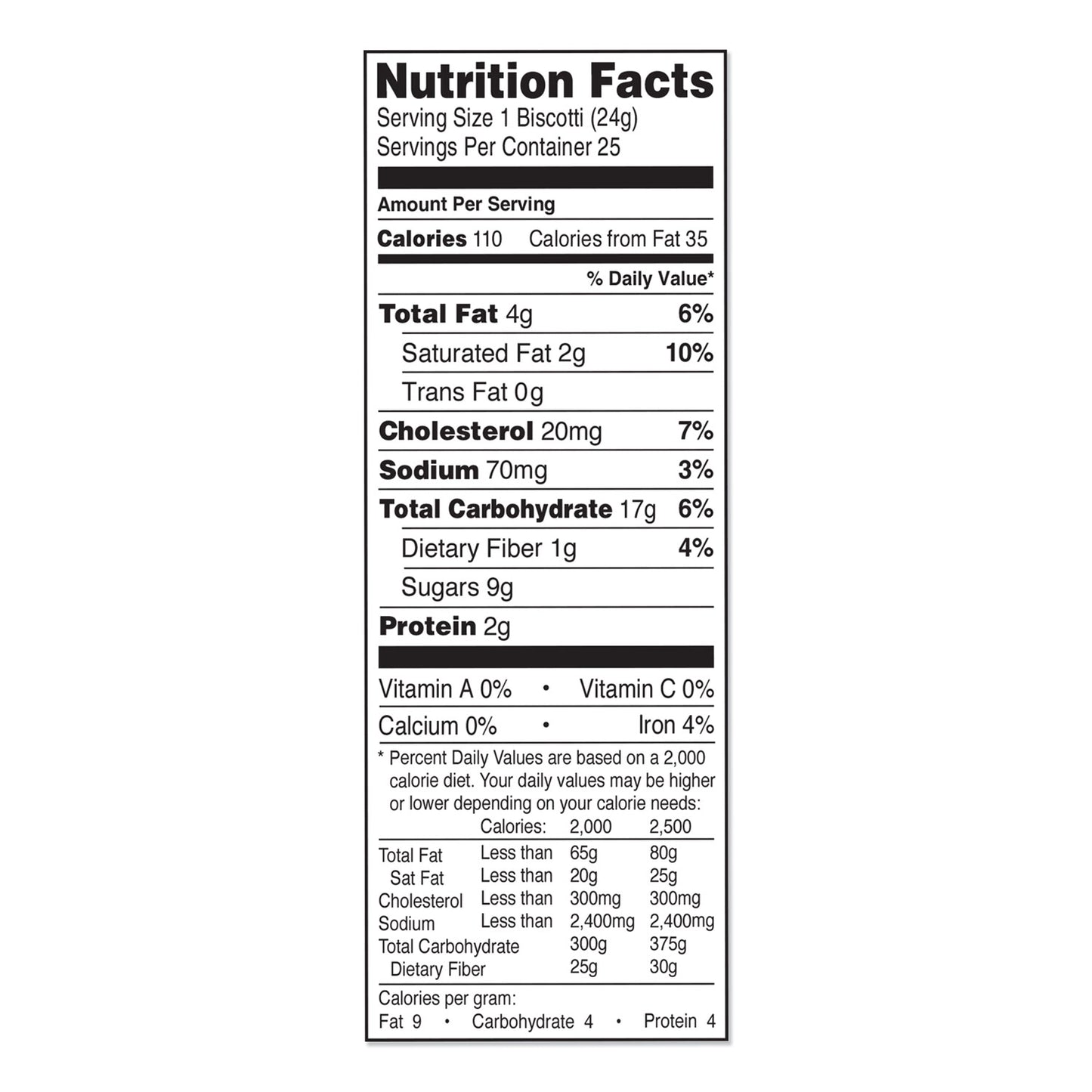 Nonni's® Biscotti, Dark Chocolate Almond, 0.85 oz Individually Wrapped, 25/Pack (NONNSD97651)