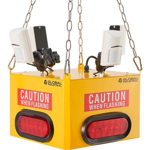 Global Industrial Forklift Awareness Sensor, 4 Sensors, 5 Lights, 50' Power Cord (WB641664)