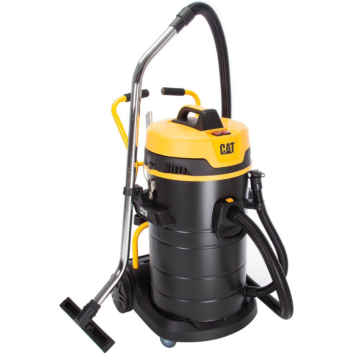 Global Industrial Cat C21V Stainless Steel HEPA Wet/Dry Vacuum, 21 Gallon Cap. (WB641757)