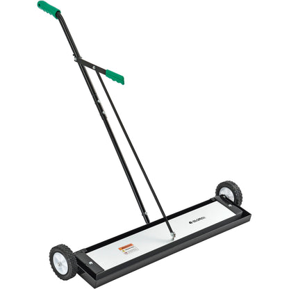 Global Industrial Heavy Duty Magnetic Sweeper With Release Lever, 36" Cleaning Width (WB641797)
