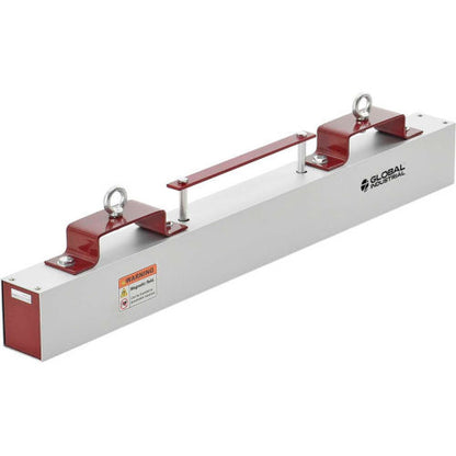 Global Industrial Hang-Type Magnetic Sweeper With Forklift Hanger, 36" Cleaning Width (WB641798)