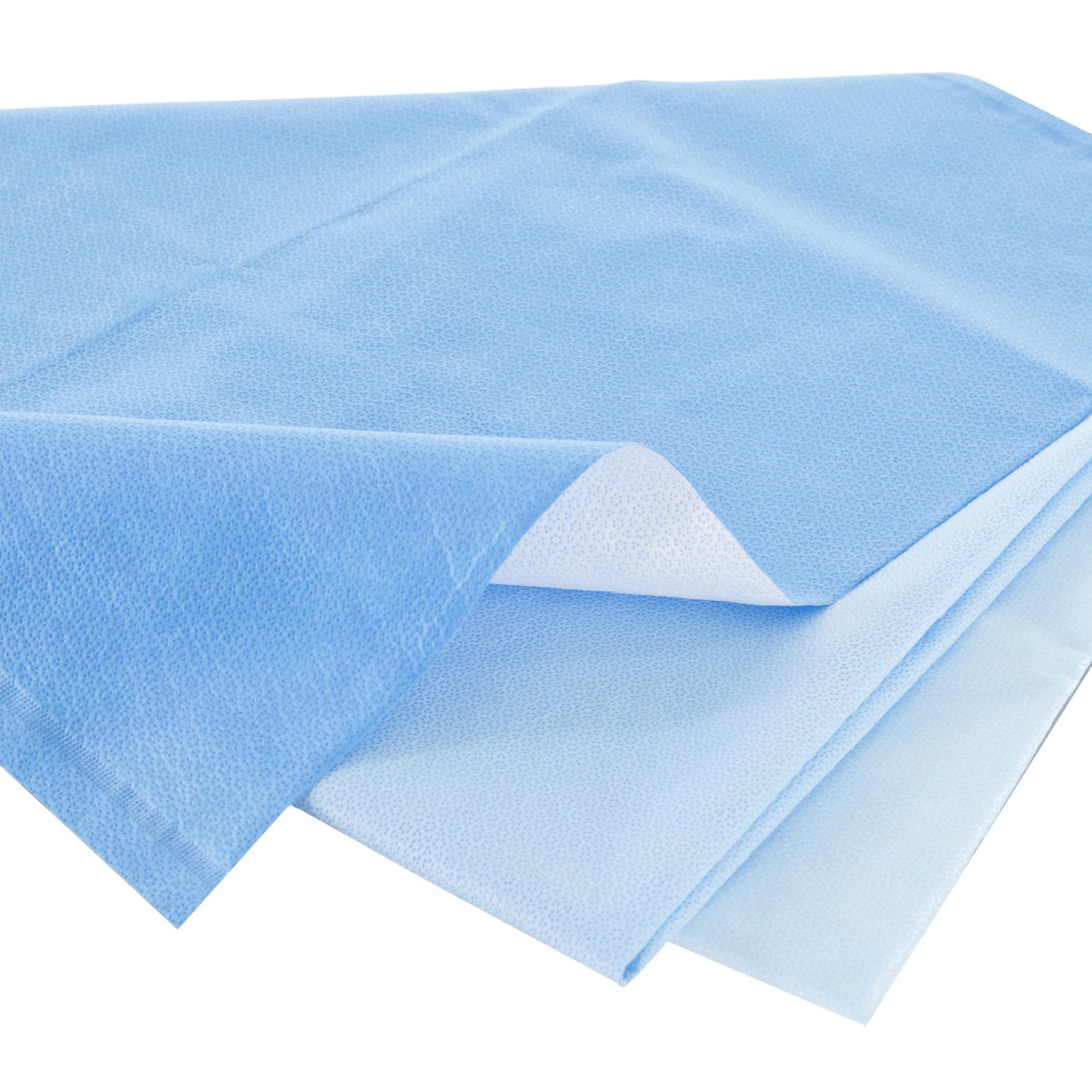 QUICK CHECK* H300 Sterilization Wrap White / Blue 24 X 24 Inch Dual Layer SMS Polypropylene Steam / EO Gas / Hydrogen Peroxide (860076_BG)
