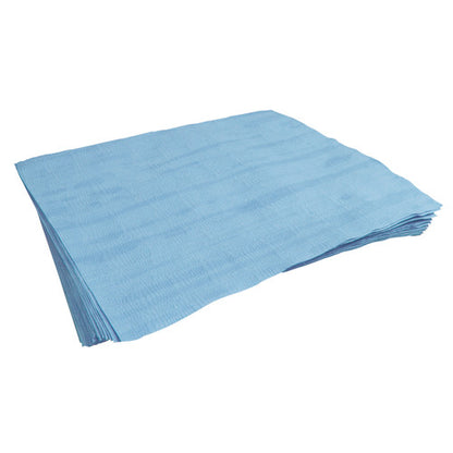 ShopWorks® W800 Wipers, Hydroknit, Blue, 12"x15", Flat, 30lb Box (HOS644041)