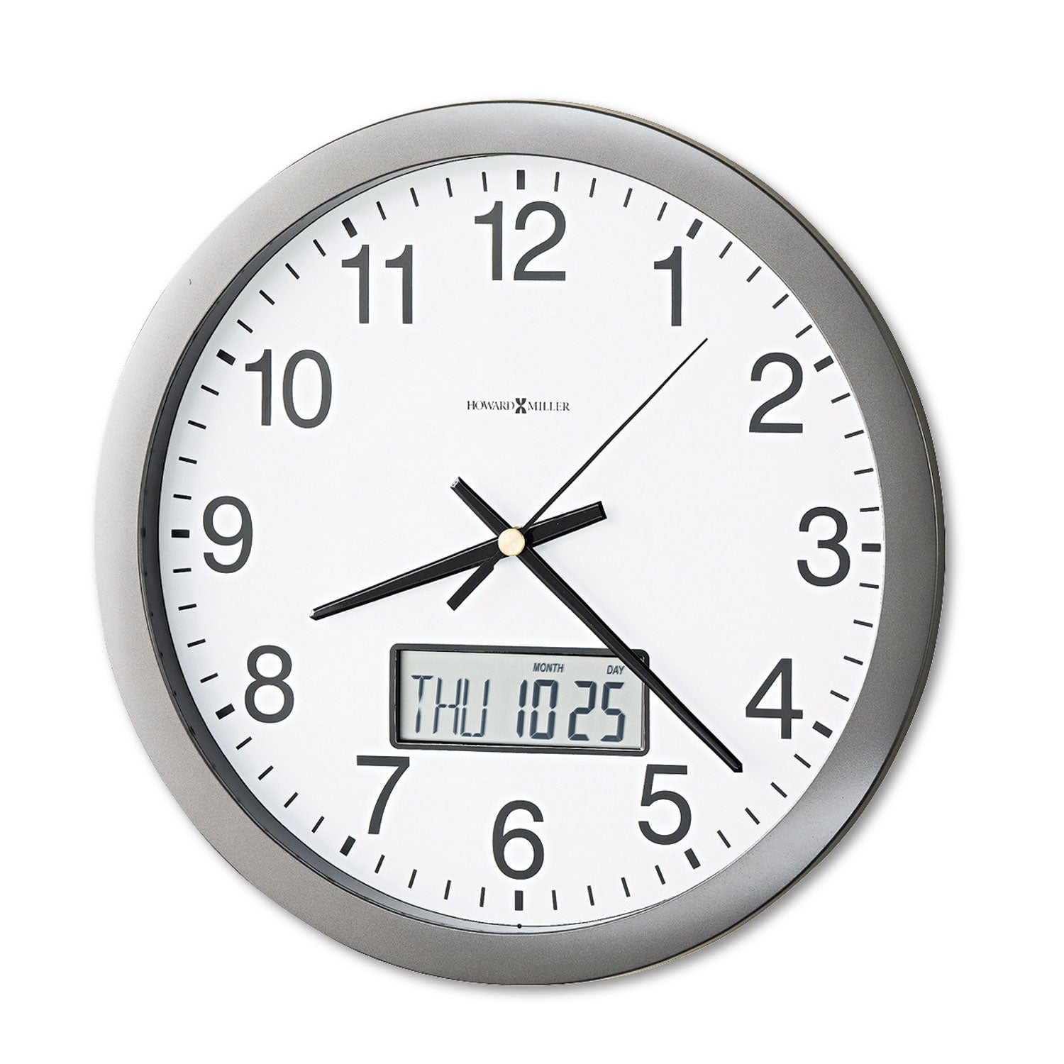 howard-miller-r-chronicle-wall-clock-with-lcd-inset-14-overall-diameter-gray-case-2-aa-sold-separately-mil625195_1