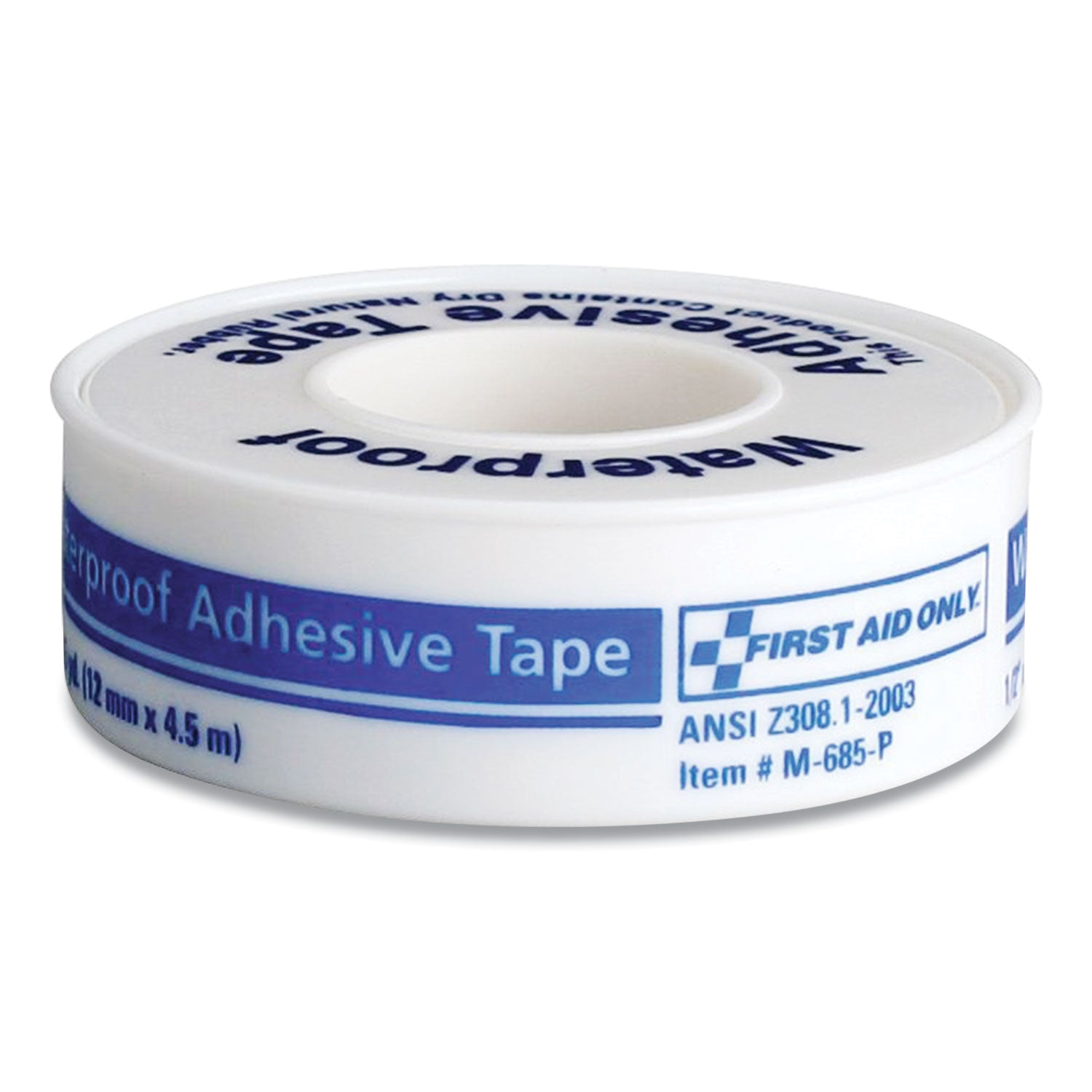 first-aid-only-waterproof-adhesive-medical-tape-with-dispenser-acrylic-0-5-x-15-ft-white-fao730014_1