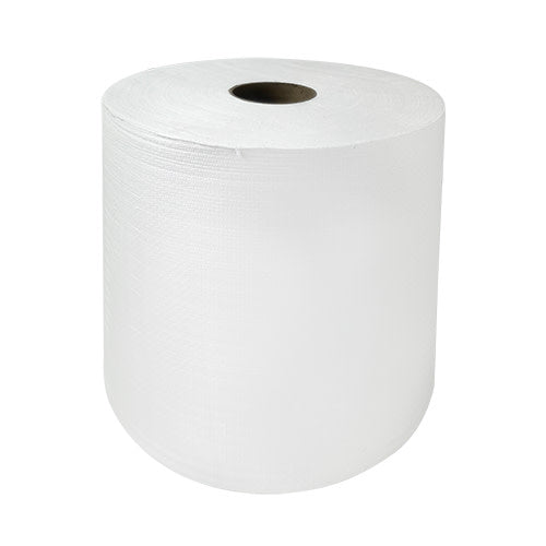 ShopWorks® W600 Series Wiper, Hydroknit, White, 12x12, Medium Duty, Roll, 1100/Roll, 1 Roll (HOS644955)
