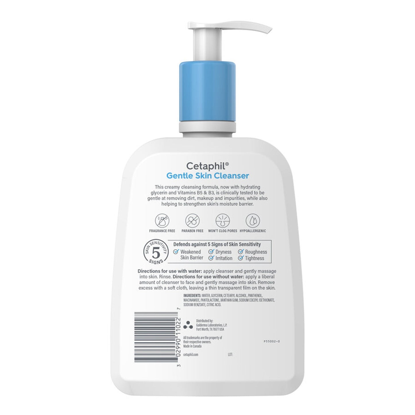 Cetaphil® Gentle Skin Cleanser Facial Cleanser Lotion 16 oz. Pump Bottle Unscented (1230038_EA)