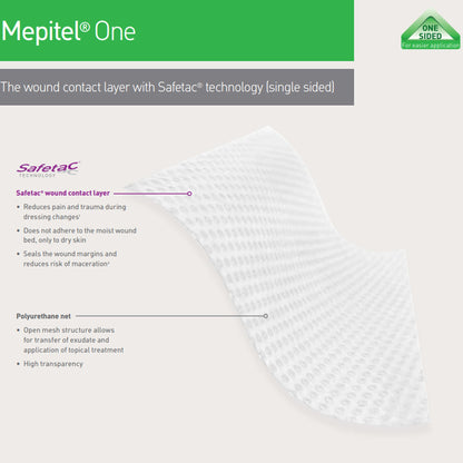 Mepitel® One Wound Contact Layer Dressing 4 X 7 Inch Sterile (709085_CS)