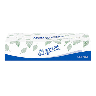Surpass Facial Tissue White 8 X 8-2/5 Inch 100 Count (333758_CS)
