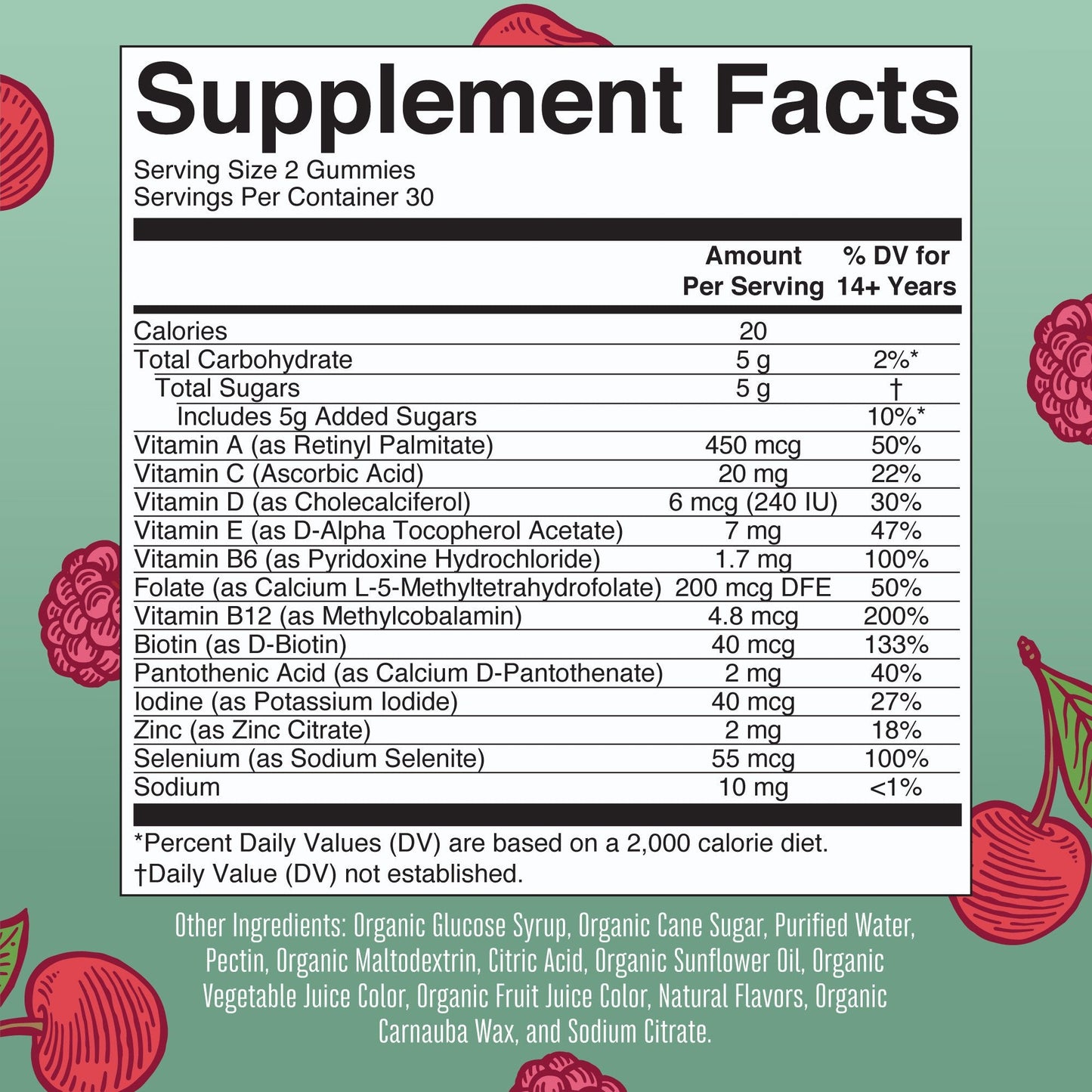 Mary Ruth's® Organic Women's Multivitamin Supplement Vitamin A / C / D / E 450 mcg - 20 mg - 6 mcg - 7 mg Strength Gummie 60 Per Bottle Strawberry Flavor (1271765_EA)