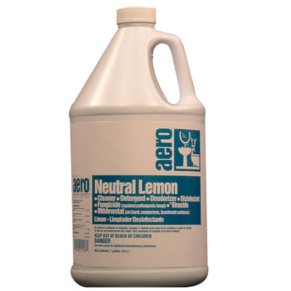AERO® Germicidal Disinfectant & Cleaner, Lemon, Gallon, Case of 4 (HOS648641SA)