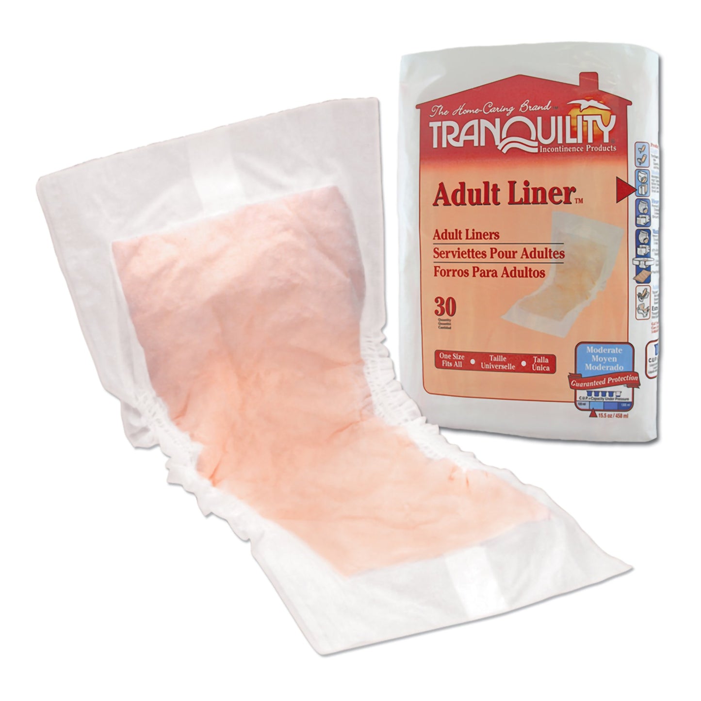 Tranquility® Bladder Control Pad 9 X 24 Inch Heavy Absorbency Super Absorbent Core One Size Fits Most (435845_CS)