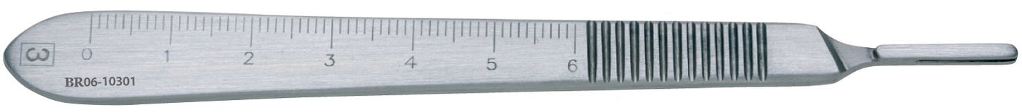 BR Surgical Scalpel Handle Stainless Steel Size 3 (493352_EA)