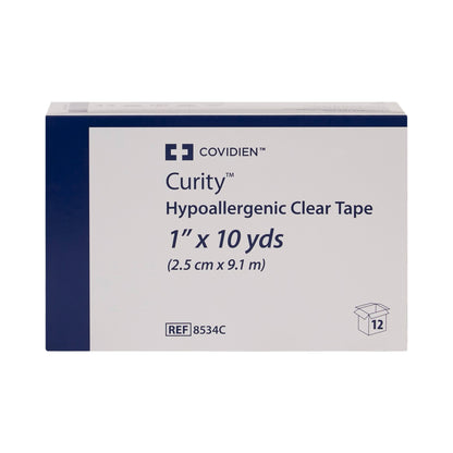 Kendall™ Hypoallergenic Clear Hypoallergenic Medical Tape Transparent 1 Inch X 10 Yard Plastic NonSterile (696192_EA)