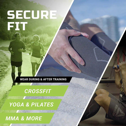 Green Drop™ Compression Socks Knee High Small / Medium Black Closed Toe (1230640_PR)